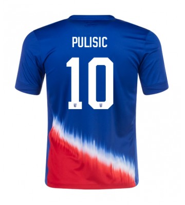 Förenta Staterna Christian Pulisic #10 Bortatröja Copa America 2024 Kortärmad